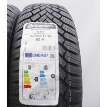 3. 195 65 16 2x CONTINENTAL 195/65 R16 92H WinterContact TS 860 Winterreifen 2021 Ungebraucht  