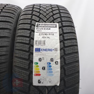 2.  215 45 18 2x BRIDGESTONE 215/45 R18 93V XL Blizzak LM005 Winterreifen 2022 Ungebraucht  