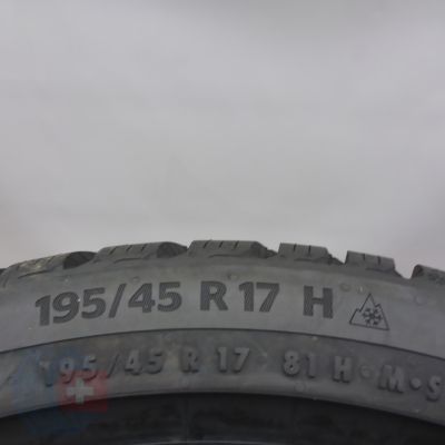 7.  195 45 17 4x CONTINENTAL 195/45 R17 81H WinterContact TS 870 Winterreifen 2022 VOLL