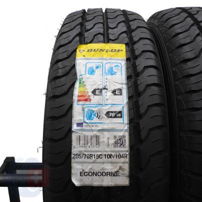 3. 205 70 15C 4x DUNLOP 205/70 R15C 106/104R Econodrive Sommerreifen 2016 UNGEBRAUCHT