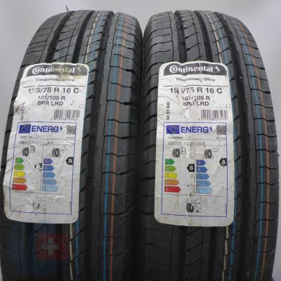 4. 195 75 16C 4x CONTINENTAL 195/75 R16C 107/105R VanContact Ultra Sommerreifen 2023 VOLL