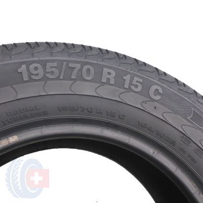 7. 4 x CONTINENTAL 195/70 R15 C 104/102R Vanco 2 Sommerreifen 2011 7-8.5mm