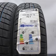 2. 155 65 14 2x BARUM 155/65 R14 75T Polaris 5 Winterreifen 2023 VOLL WIE NEU 