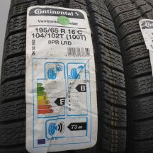2. 195 65 16C 4x CONTINENTAL 195/65 R6C 104/102T VanContact Winter Winterreifen 2019 VOLL WIE NEU