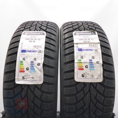 4. 195 50 15 4x CONTINENTAL 195/50 R15 82H WinterContact TS 870 Winterreifen 2023 VOLL WIE NEU 