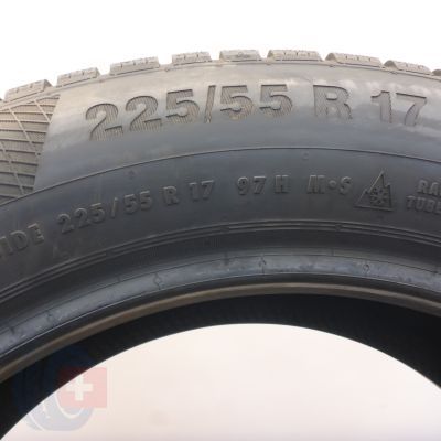 7. 225 55 17 4x CONTINENTAL 225/55 R17 97H RunFlat BMW MOE WinterContact TS850P Winterreifen 2022 WIE NEU VOLL