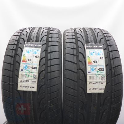 255 40 17 2x DUNLOP 255/40 R17 98Y XL SP Sport Maxx Sommerreifen 2017 Ungebraucht  