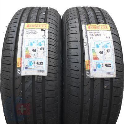 205 55 17 2x PIRELLI 205/55 R17 91V Cinturato P7 BMW Sommerreifen 2019 WIE NEU VOLL