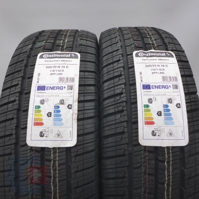 4. 225 70 15C 4x CONTINENTAL 225/70 R15C 112/110R VanContact 4Season Ganzjahresreifen 2024 WIE NEU VOLL