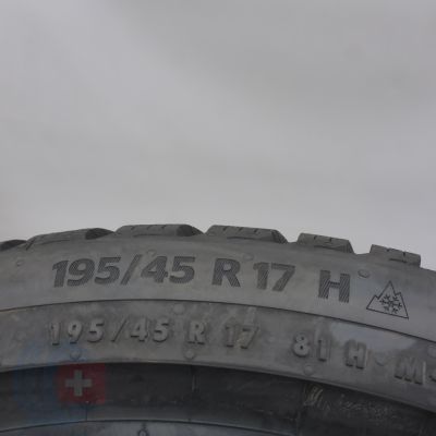 7.  195 45 17 2x CONTINENTAL 195/45 R17 81H WinterContact TS 870 Winterreifen 2022 VOLL