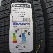 2. 225 65 16C 4x CONTINENTAL 225/65 R16C 112/110R VanContact 4Season Ganzjahresreifen 2023 WIE NEU VOLL