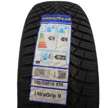 1 x GOODYEAR 195/55 R16 87H UltraGrip 9 Winterreifen 2017 WIE NEU VOLL