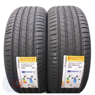 5. 225 45 18 4x PIRELLI 225/45 R18 95Y XL Cinturato P7 Sommerreifen 2024 VOLL Wie Neu