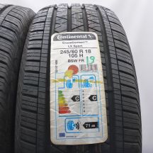 3.  245 60 18 2x CONTINENTAL  245/60 R18 105H CrossContact LX Sport M+S Sommerreifen 2019 Ungebraucht   