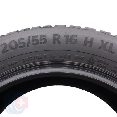 3. 205 55 16 1x CONTINENTAL 205/55 R16 94H XL WinterContact TS870 Winterreifen 7,8mm 2021 Wie Neu