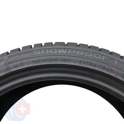 7. 245 40 19 4x NOKIAN 245/40 R19 98V XL Snowproof 1 Winterreifen 2023 6,5-8mm