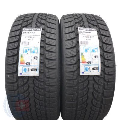 215 40 17 2x BRIDGESTONE 215/40 R17 87V XL Blizzak LM-32 Winterreifen 2017 VOLL Wie Neu