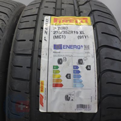 2. 235 35 19 2x PIRELLI 235/35 ZR19  91Y XL P Zero MC1 Sommerreifen 2023 VOLL WIE NEU 