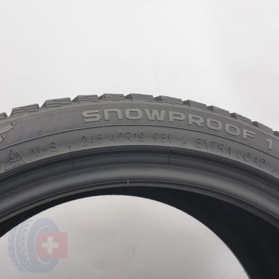 6. 245 40 19 4x NOKIAN 245/40 R19 98V  Snowproof 1 Winterreifen 2023/24 6,8-6,2mm