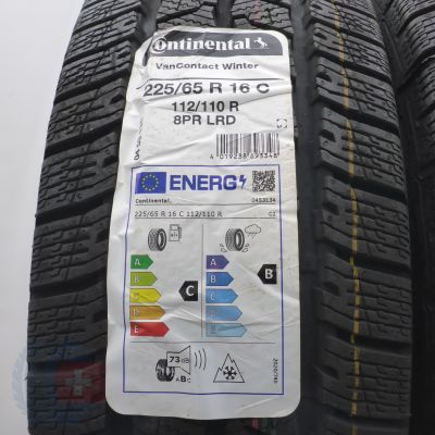 3. 225 65 16C 4x CONTINENTAL 225/65 R16C 112/110R VanContact Winter Winterreifen 2023 Ungebraucht  