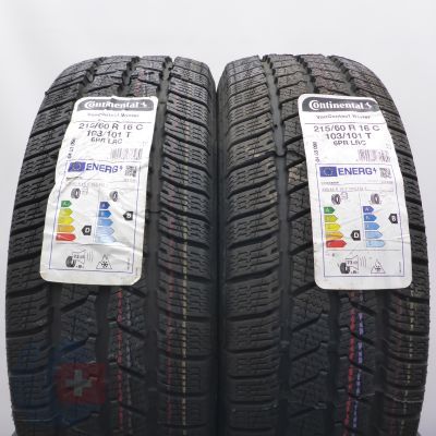 215 60 16C 2x CONTINENTAL 215/60 R16C 103/101T VanContact Winter Winterreifen 2021 VOLL 215 60 16C 2x CONTINENTAL 215/60 R16C 103/101T VanContact Winter Winterreifen 2021 VOLL