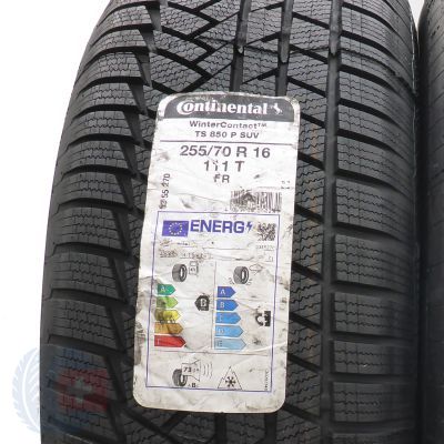 3. 255 70 16 2x CONTINENTAL 255/70 R16 111T WinterContact TS850P SUV Winterreifen 2022 WIE NEU VOLL