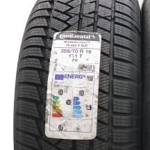 3. 255 70 16 2x CONTINENTAL 255/70 R16 111T WinterContact TS850P SUV Winterreifen 2022 WIE NEU VOLL