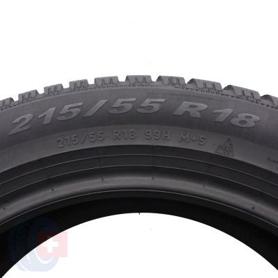 5. 215 55 18 4x PIRELLI 215/55 R18 99H XL Winter 2 Cinturato Winterreifen 2021 WIE NEU 8,2-8,5mm