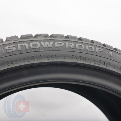 7.  245 40 19 4x NOKIAN 245/40 R19 98V XL Snowproof 1 Winterreifen 2024 7,9-7,8mm WIE NEU 