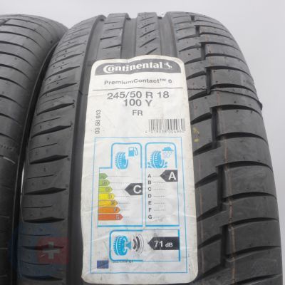 3. 245 50 18 2 x CONTINENTAL 245/50 R18 100Y PremiumContact 6 Sommerreifen 2020 VOLL WIE NEU