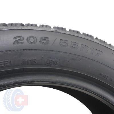 6. 2 x DUNLOP 205/55 R17 95V XL Winter Sport 5 Winterreifen 2016 7-8mm WIE NEU  