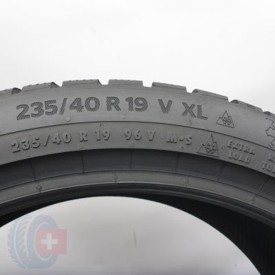 3. 235 40 19 1x CONTINENTAL 235/40 R19 96V XL WinterContact Ts870P Winterreifen 2024 7,2mm