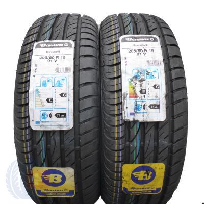 205 60 15 2x BARUM 205/60 R15 91V Bravuris 2 Sommerreifen 2019 VOLL WIE NEU