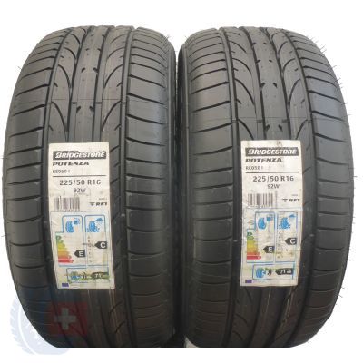 5. 4 x BRIDGESTONE 225/50 R16 92W Potenza RE050 BMW RunFlat Sommerreifen 2016 VOLL Wie Neu