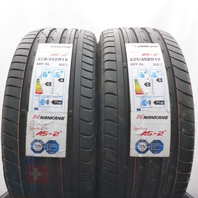 225 35 19 2x NANKANG 225/35 ZR19 88Y XL Sportnex AS-2 Sommerreifen 2019 Ungebraucht  