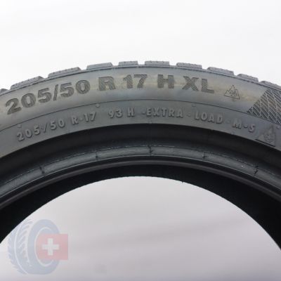 5. 205 50 17 2x CONTINENTAL 205/50 R17 93H XL WinterContact TS850P Winterreifen 7-8mm 2014