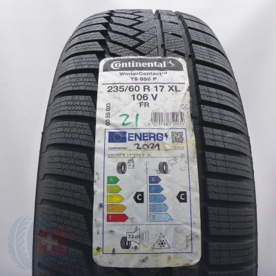 235 60 17 1x CONTINENTAL 235/60 R17 106V XL WinterContact TS 850 P Winterreifen 2021 Ungebraucht  
