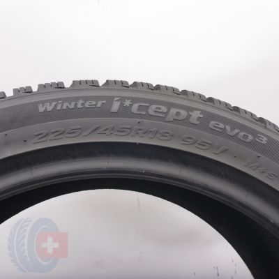 4. 225 45 18 1x HANKOOK 225/45 R18 95V XL Winter I cept evo3 Winterreifen 2024 7,6mm WIE NEU 
