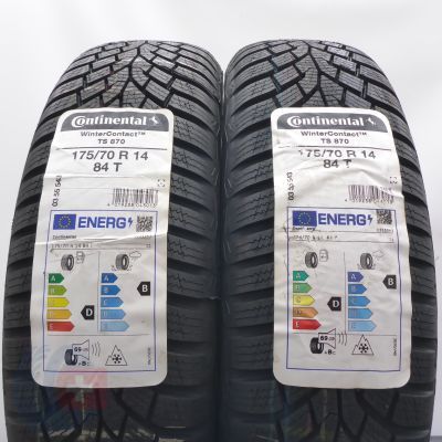 4. 175 70 14 4x CONTINENTAL 175/70 R14 84T WinterContact TS 870 Winterreifen 2022/23 Ungebraucht  