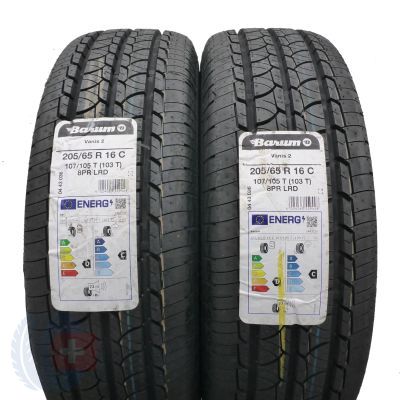 2 x BARUM 205/65 R16C 107/105T Vanis 2 Sommerreifen 2021, 2022 WIE NEU VOLL