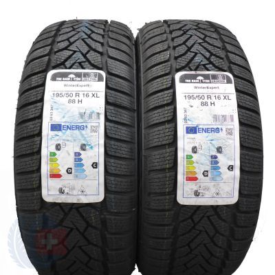 195 50 16 2x UNIROYAL 195/50 R16 88H XL WinterExpert Winterreifen 2021 WIE NEU VOLL