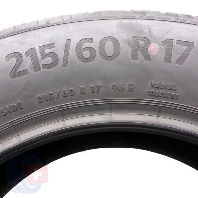 6.  215 60 17 4x CONTINENTAL 215/60 R17 96H EcoContact 6 Sommerreifen 2020 VOLL WIE NEU 