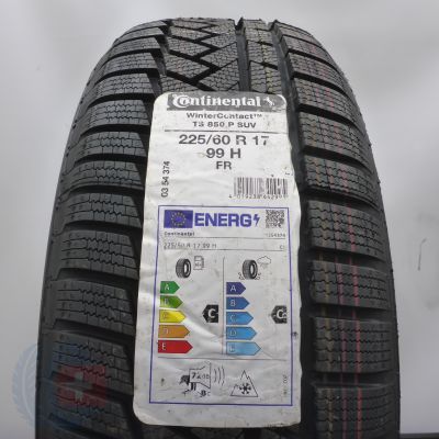 225 60 17 1x CONTINENTAL 225/60 R17 99H WinterContact TS850P SUV Winterreifen 2022 VOLL