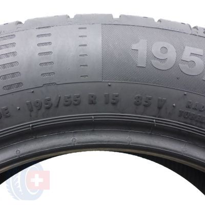 6. 2 x CONTINENTAL 195/55 R15 85V ContiEcoContact 5 Sommerreifen  2017/18 6-6.7mm