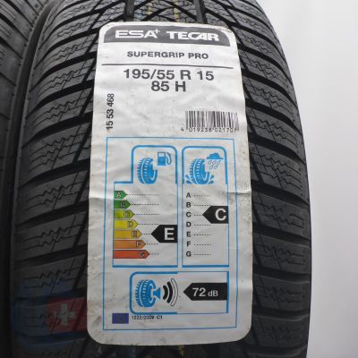 3.  195 55 15 4x ESA TECAR 195/55 R15 85H SuperGrip Pro Winterreifen 2019 Ungebraucht  
