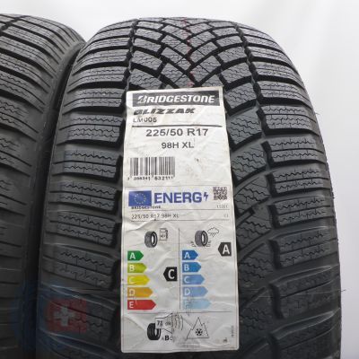 2. 225 50 17 2x BRIDGESTONE 225/50 R17 98H XL Blizzak LM005 Winterreifen 2023 Ungebraucht   