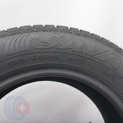 5. 195 65 15 2x SAVA 195/65 R15 91T Eskimo S3+ Winterreifen 2022 7,8-8mm