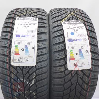 3.  205 45 16 4x CONTINENTAL 205/45 R16  87H XL WinterContact TS 870 Winterreifen 2022/23 VOLL 3.  205 45 16 4x CONTINENTAL 205/45 R16  87H XL WinterContact TS 870 Winterreifen 2022/23 VOLL