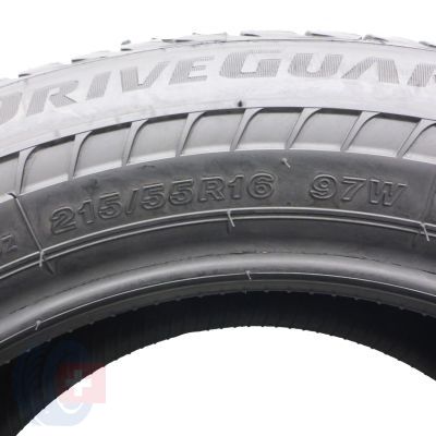 8. 215 55 16 4x BRIDGESTONE 215/55 R16 97W XL Driveguard RFT Sommerreifen 2017 VOLL WIE NEU 