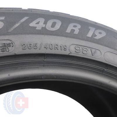 3. 2 x MICHELIN 265/40 R19 98V Pilot Alpin PA4 NO Winterreifen 2017 VOLL Wie Neu